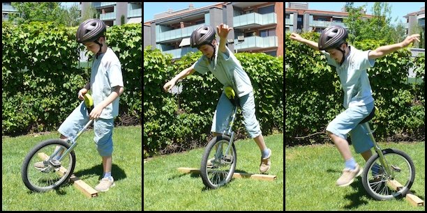 Ralf practicando la caída.